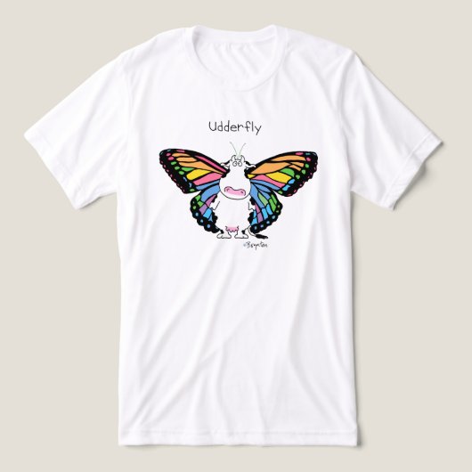 UDDERFLY door Sandra Boynton Tri-Blend Shirt (Design voorkant)