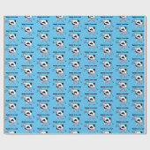 Udderly A-moo-sing Singing Koe Pun Cartoon Design Cadeaupapier (Vlak)