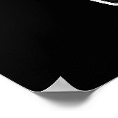 Udderly Cool Funny Koe Pun Dark BG Poster (Hoek)