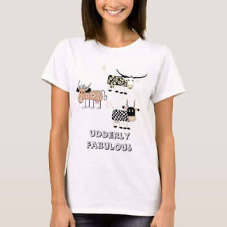 Udderly Fabulous Funny Cow T-Shirt