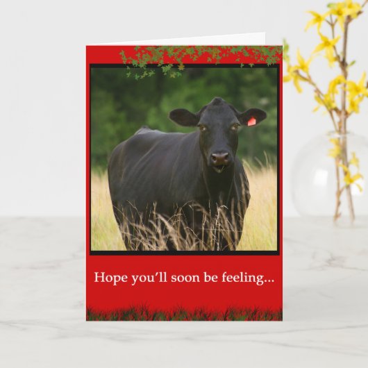 Udderly Fantastic Kaart (Gele Bloem)