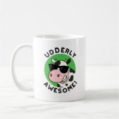 Udderly Geweldige Funny Koe Pun Koffiemok (Links)