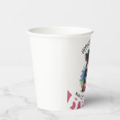 Udderly Geweldige Tutu Highland Koe Print Papieren Bekers (Rechts)