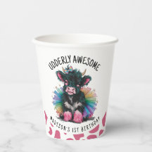 Udderly Geweldige Tutu Highland Koe Print