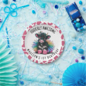 Udderly Geweldige Tutu Highland Koe Print Papieren Bordje (Feest)