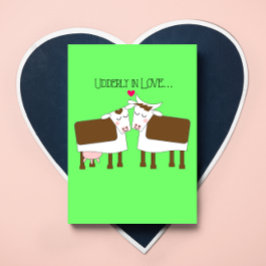 Udderly in Love Valentijns Kaart
