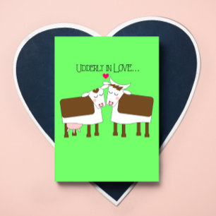 Udderly in Love Valentijns Kaart