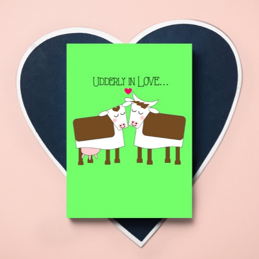 Udderly in Love Valentijns Kaart
