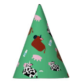 Udderly Koeien Feesthoedjes (Rechts)