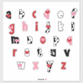 Udderly Love (kleine letters) Sticker