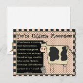 Udderly Moovelous Briefkaart (Voorkant / Achterkant)