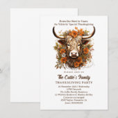 Udderly speciale Thanksgiving Highland Koe Kaart (Voorkant / Achterkant)