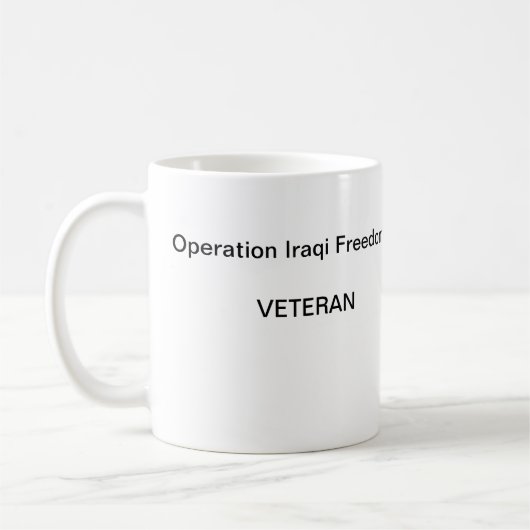 Udei's Palace, FOB ProWelvaart, Irak Koffiemok (Links)