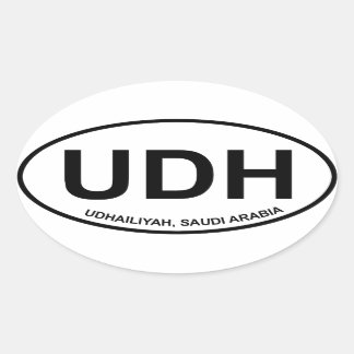 UDH ovale Sticker