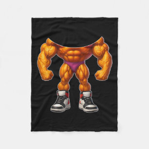 Udin Din Din Dun Grappig Italiaans Brainrot Hallow Fleece Deken