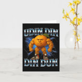 Udin Din Din Dun Grappig Italiaans Brainrot Meme B Kaart (Gele Bloem)