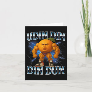 Udin Din Din Dun Grappig Italiaans Brainrot Meme B Kaart