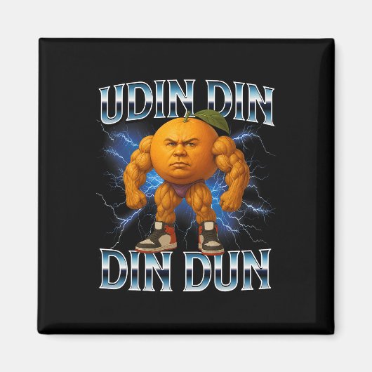 Udin Din Din Dun Grappig Italiaans Brainrot Meme B Magneet (Voorkant)