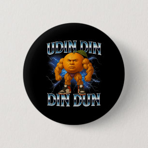 Udin Din Din Dun Grappig Italiaans Brainrot Meme B Ronde Button 5,7 Cm
