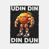 Udin Din Dun Italian Brainrot Meme Udindindindind Fleece Deken (Voorkant)