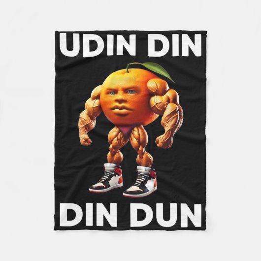 Udin Din Dun Italian Brainrot Meme Udindindindind Fleece Deken (Voorkant)