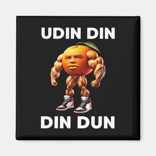 Udin Din Dun Italian Brainrot Meme Udindindindind Magneet (Voorkant)