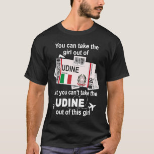 Udine Boarding Pass Udine Girl Udine T-shirt