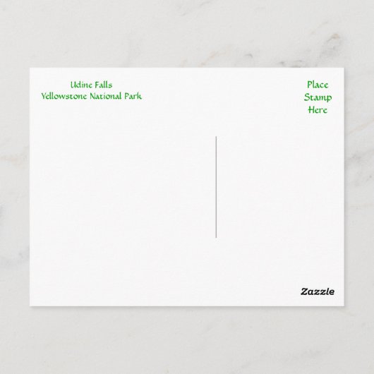 Udine Herfsten, Yellowstone Park, Wyoming Briefkaa Briefkaart (Achterkant)