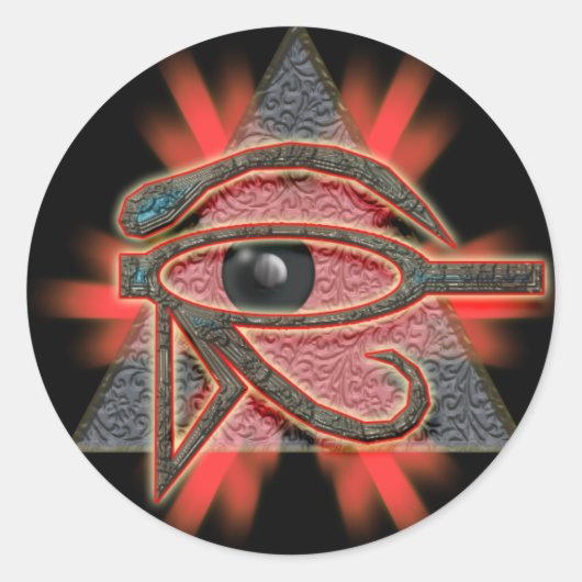 udjat 2 ronde sticker (Voorkant)