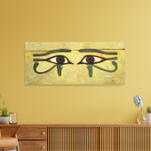 Udjat Eyes on a Coffin, Middle Kingdom Canvas Afdruk (Insitu (Woonkamer))