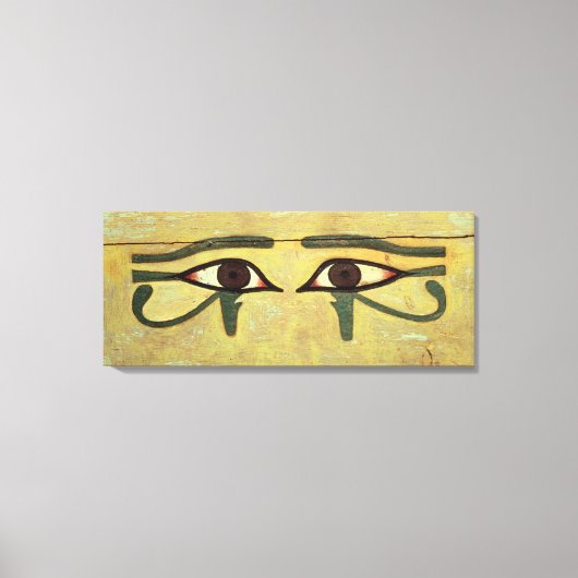 Udjat Eyes on a Coffin, Middle Kingdom Canvas Afdruk (Voorkant)