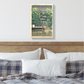Udo Tower, Kumamoto Castle in rain Kawase Hasui Canvas Afdruk (Insitu (Slaapkamer))