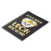 Udon Noodle Soup Pun Japanese Kitchen Food Notitieboek (Linkerzijde)