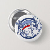 Udon "Sake" Chan Ronde Button 5,7 Cm (Voorkant /achterkant)