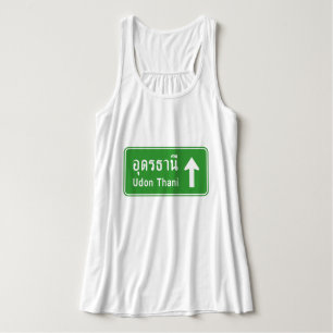 Udon Thani Ahead ⚠ Thai Highway Traffic Sign ⚠ Tanktop