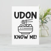 Udon weet me bedankkaart (Staand voorkant)