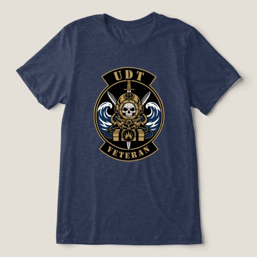 UDT-veteraan Tri-Blend Shirt (Design voorkant)