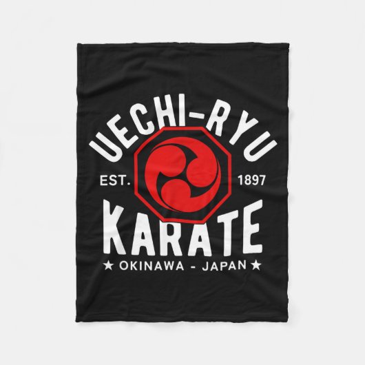Uechi Ryu Karate Do Martial Arts Japan Tokyo  Fleece Deken (Voorkant)
