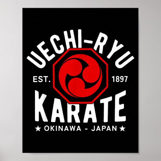Uechi Ryu Karate Do Martial Arts Japan Tokyo  Poster (Voorkant)