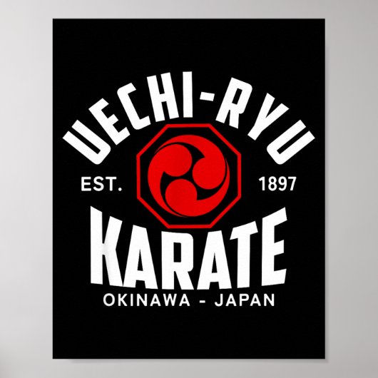 Uechi-ryu Karate Do Vechtkunsten Japan Okinawa Poster (Voorkant)