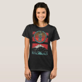 Uechi Ryu Karate Retro stijl 80 T-shirt (Voorkant volledig)
