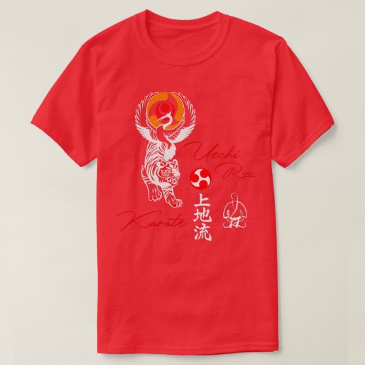 Uechi Ryu Karate Soul Martial Arts Spirit T-shirt (Design voorkant)
