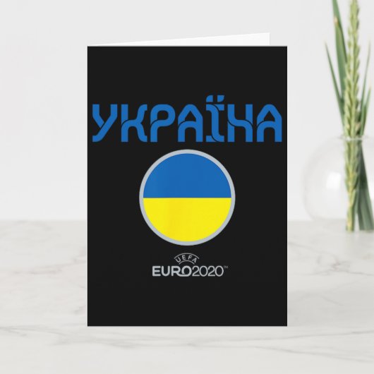 Uefa Euro Oekraine' Nation  Kaart (Voorkant)