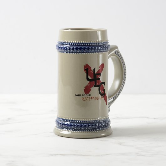 ueg slogan stein bierpul (Voorkant rechts)