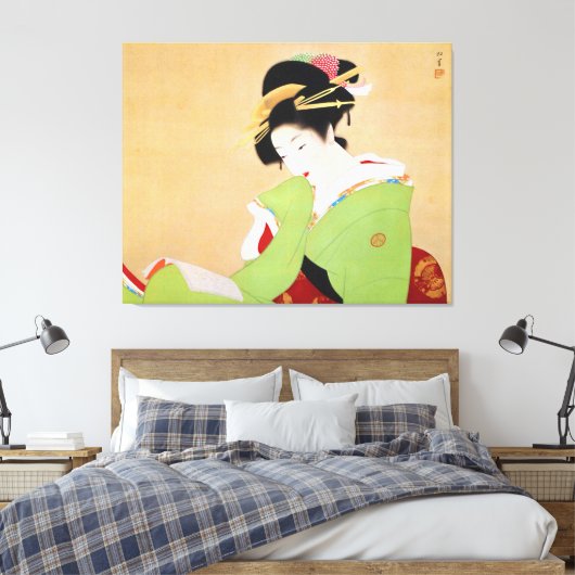 Uemura Shoen art Canvas Afdruk (Insitu (Slaapkamer))
