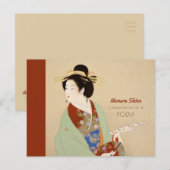 Uemura Shoen Samenstelling van een gedicht Japans Briefkaart (Voorkant / Achterkant)