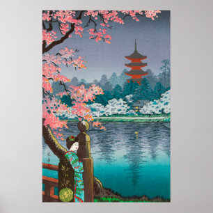 Ueno Park door Tsuchiya Koitsu Poster