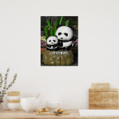 Ueno Zoo Panda Bord Poster (Keuken)