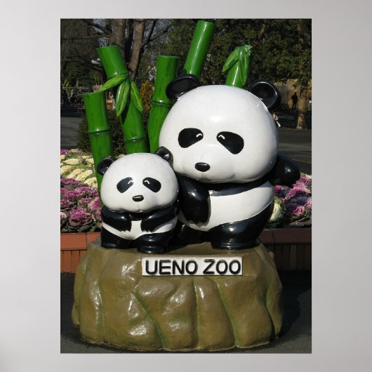 Ueno Zoo Panda Bord Poster (Voorkant)