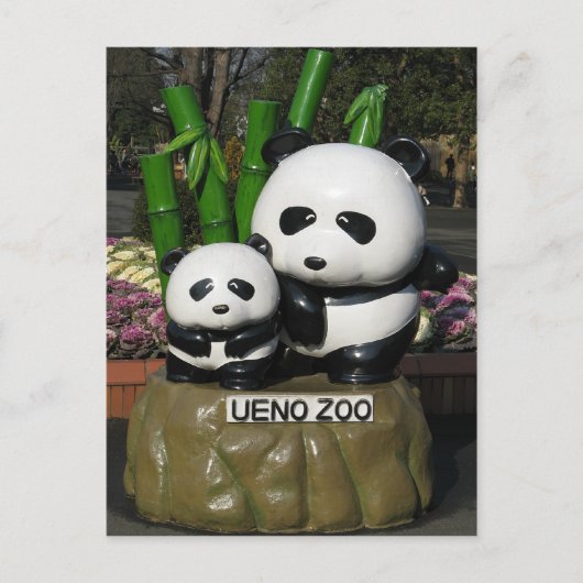 Ueno Zoo Panda Sign Briefkaart (Voorkant)